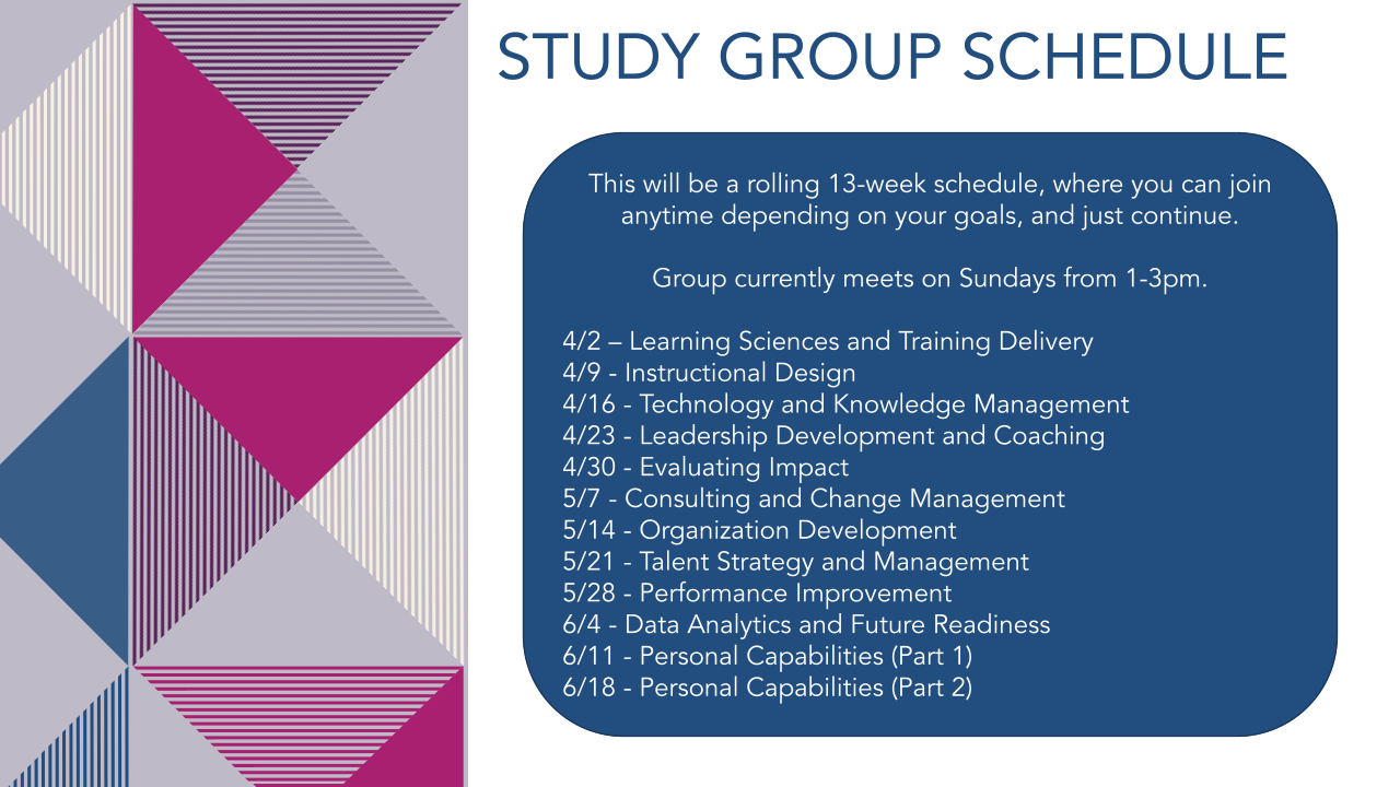 Study Group Schedule